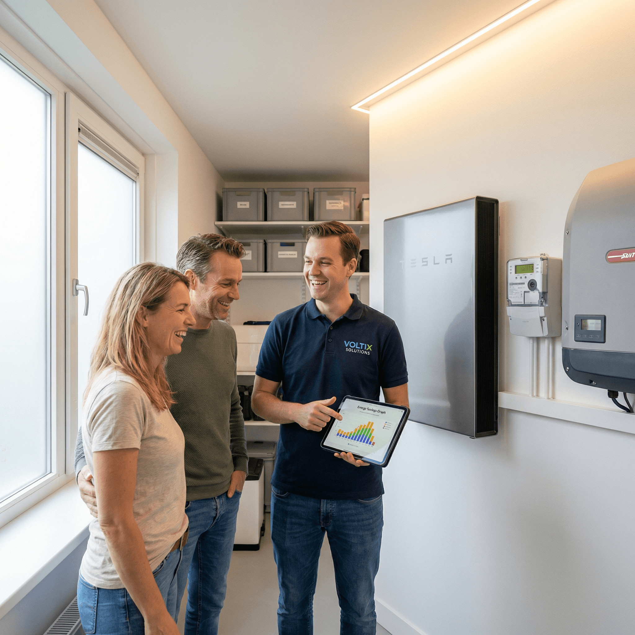 Tevreden huiseigenaar na dakrenovatie